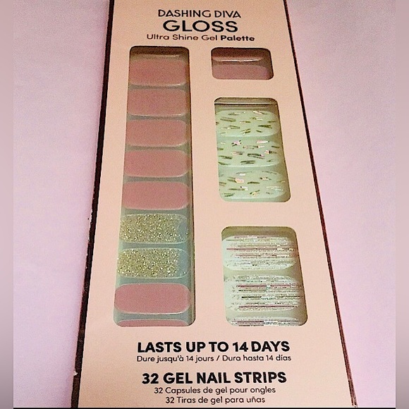 Dashing Diva Nail Gel Strips Gloss 2x Palette Ultra Shine with 32 each Host Pick - Picture 4 of 8